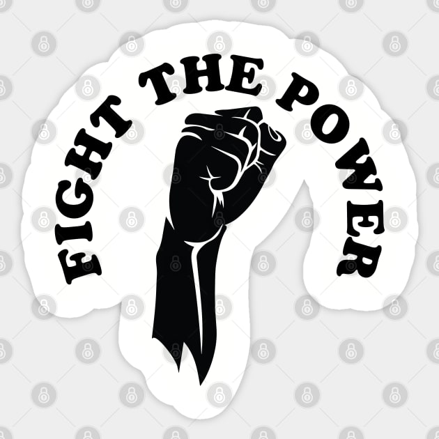 Fight the power, black history, Black Lives Matter Sticker by UrbanLifeApparel